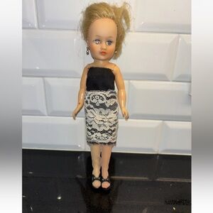 Vintage Horseman Cindy Doll 10" w Heels Dress Earrings Jeanstyles Garter Belt